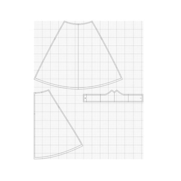 a line skirt sewing pattern - πατρόν φούστας