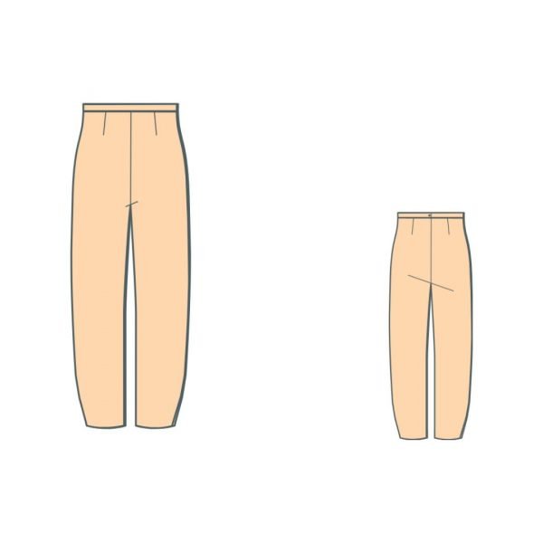 πατρόν για παντελόνι - peg pants pattern