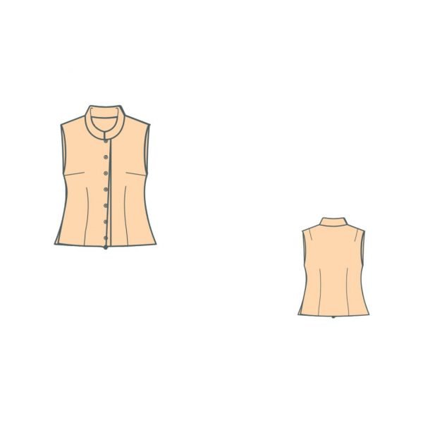 γιλέκο πατρόν - Vest top pattern