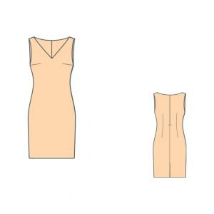 Εφαρμοστό φόρεμα πατρόν - fitted dress pattern