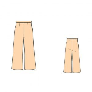 Πατρόν παντελόνι - wide leg pants pattern