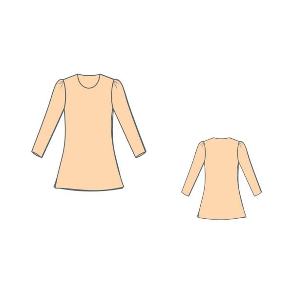 πατρόν μίνι φόρεμα - DRESS sewing pattern