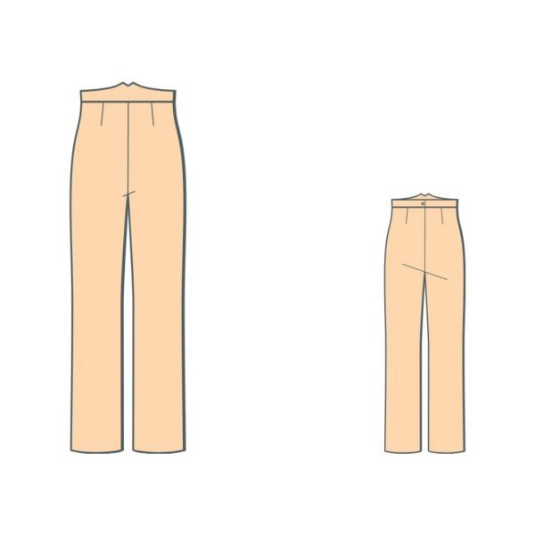 Πατρόν για ίσιο παντελόνι, straight leg pants pattern