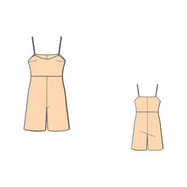 Ολόσωμη βερμούδα πατρόν - Shorts pattern