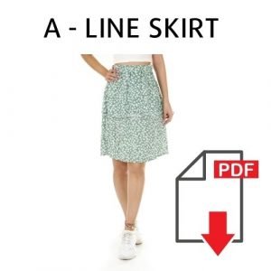 πατρόν φούστας σε κλασσική γραμμή Α - A line classic skirt pattern