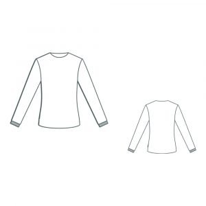 Στενή εφαρμογή με σχισμές ανδρικό τοπ - Slim fit t-shirt with side slits