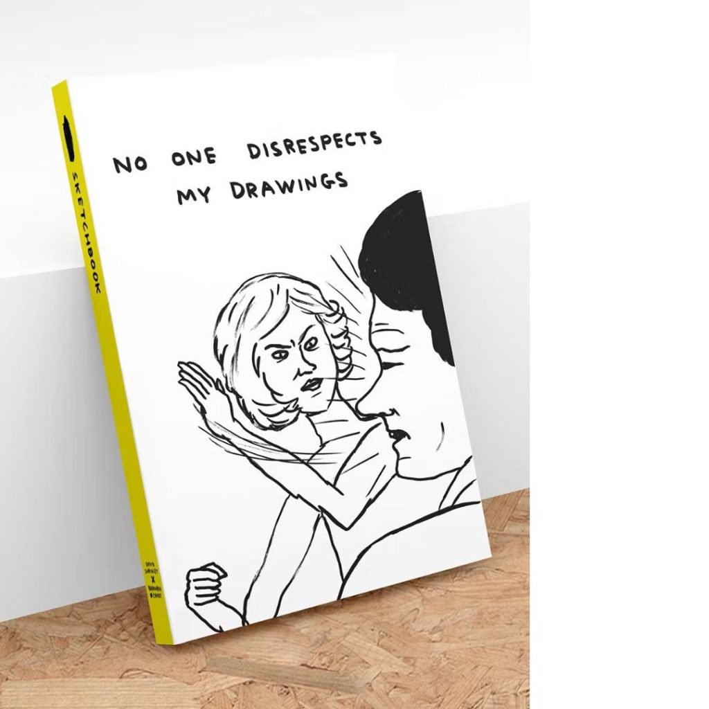 Disrespects David Shrigley sketchbook