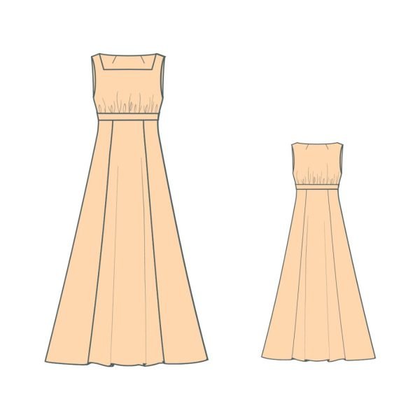Αέρινο Καλοκαιρινό Φόρεμα πατρόν - Very flared Dress Pattern