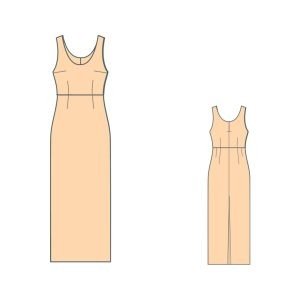 κομψό φόρεμα πατρόν - ELEGANT DRESS PATTERN