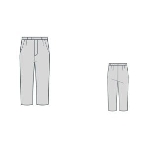 κλασικό παντελόνι crop - men cropped classic pants pattern