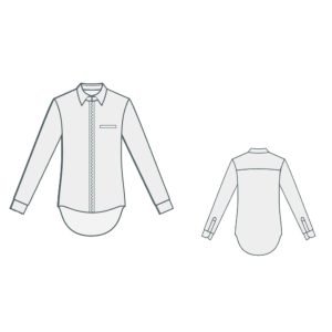 πουκάμισο μοντέρνας εφαρμογής / modern fit shirt pattern
