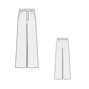 παντελόνι με χαλαρή εφαρμογή / loose fit pants pattern