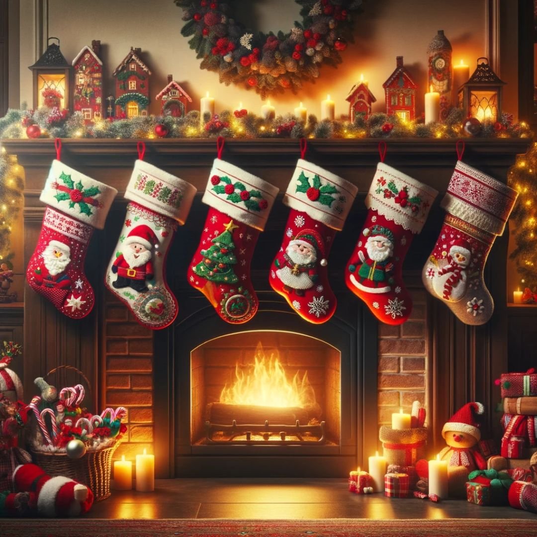 πατρόν για χριστουγεννιάτικες κάλτσες / christmas stockings pattern