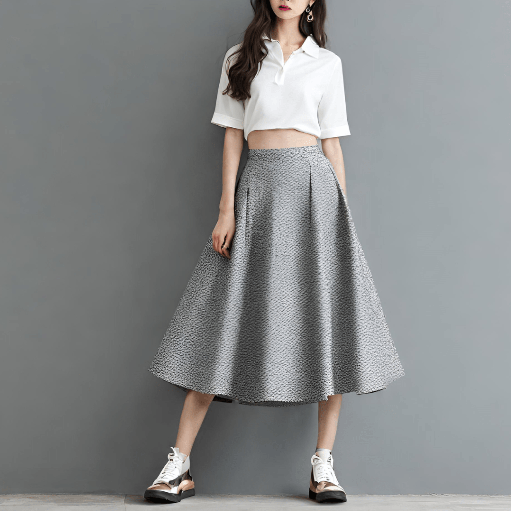 Sewing Pattern for Midi Skirt / Πατρόν για φούστα Midi