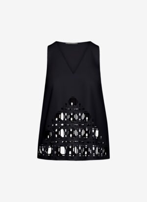 A-Line Tank Top in Black