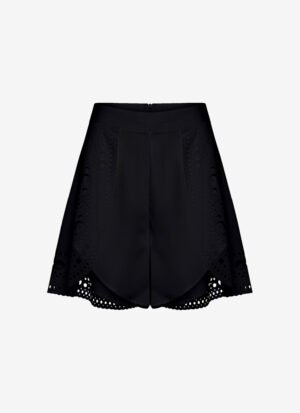 Bi-Layer Shorts in Black