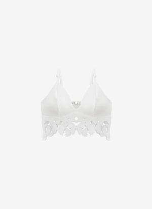 Brallete Top In White