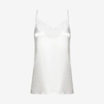Camisole with Mesh Panels in White