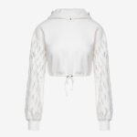 Cropped Hoodie in White