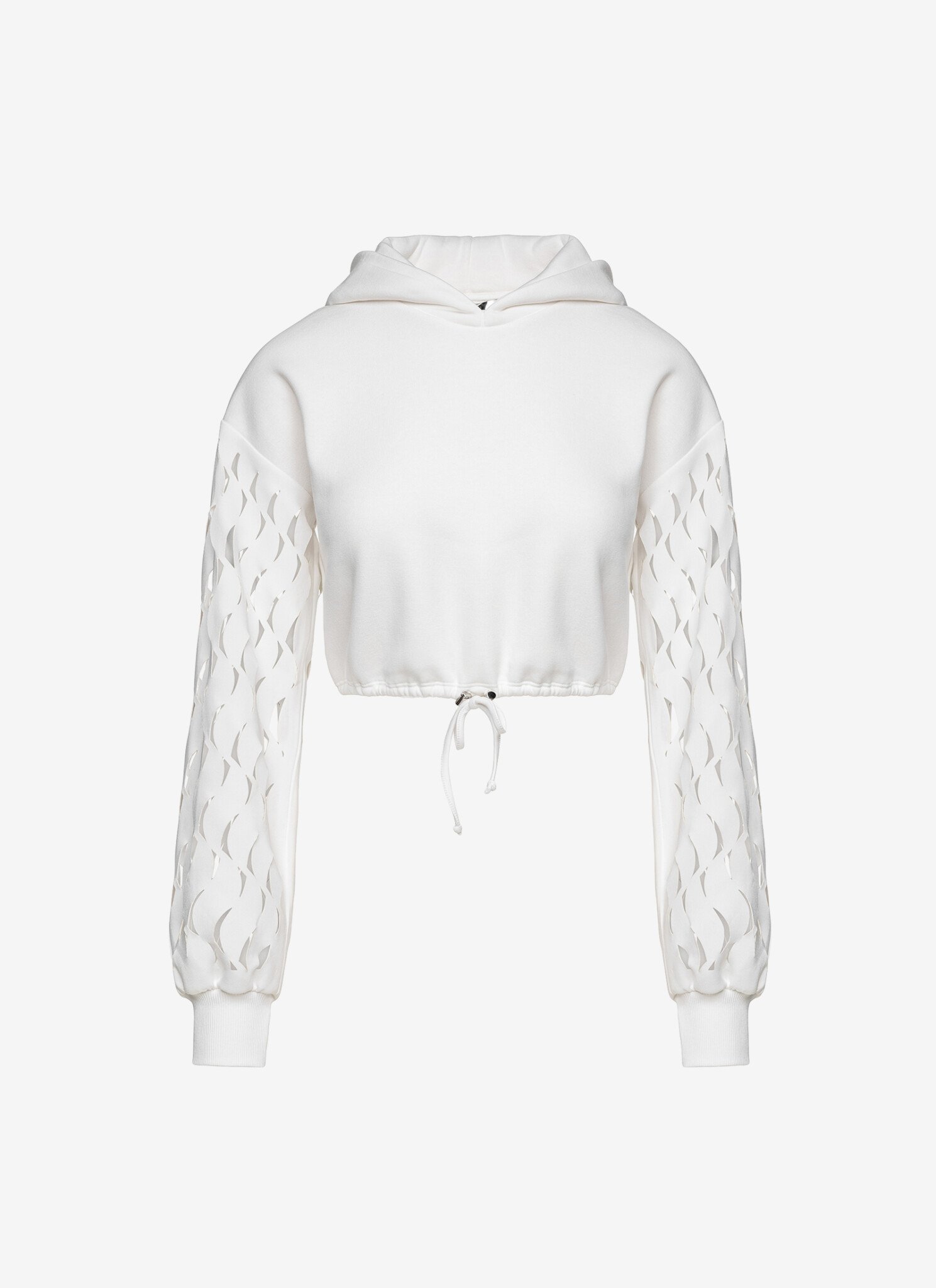 Cropped Hoodie in White