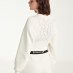 Cropped Sweatshirt In White