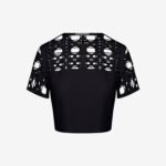 Cropped T-shirt in Black