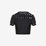 Cropped T-shirt in Black