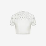 Cropped T-shirt in White