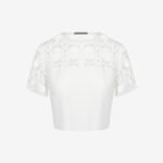 Cropped T-shirt in White