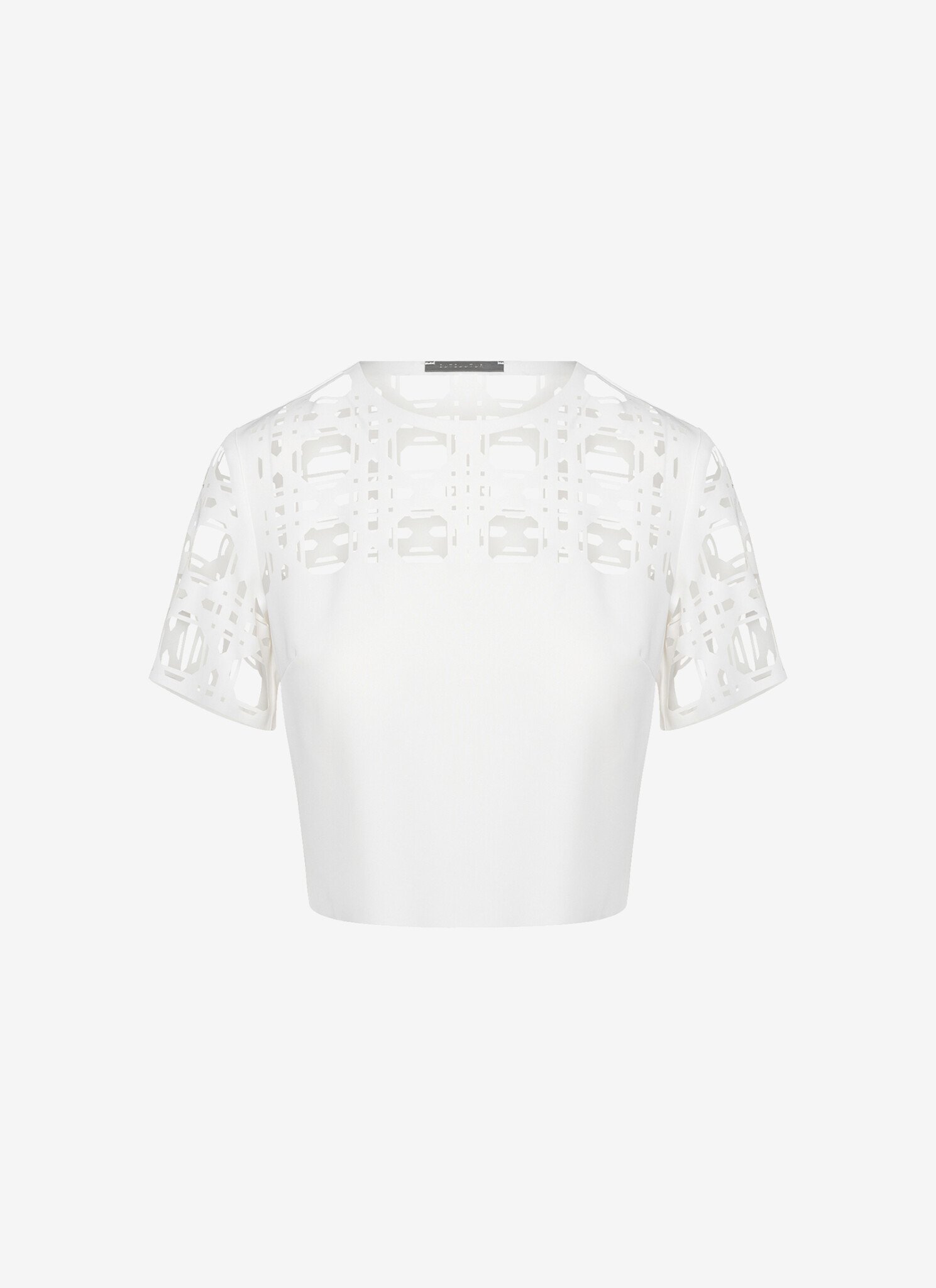 Cropped T-shirt in White