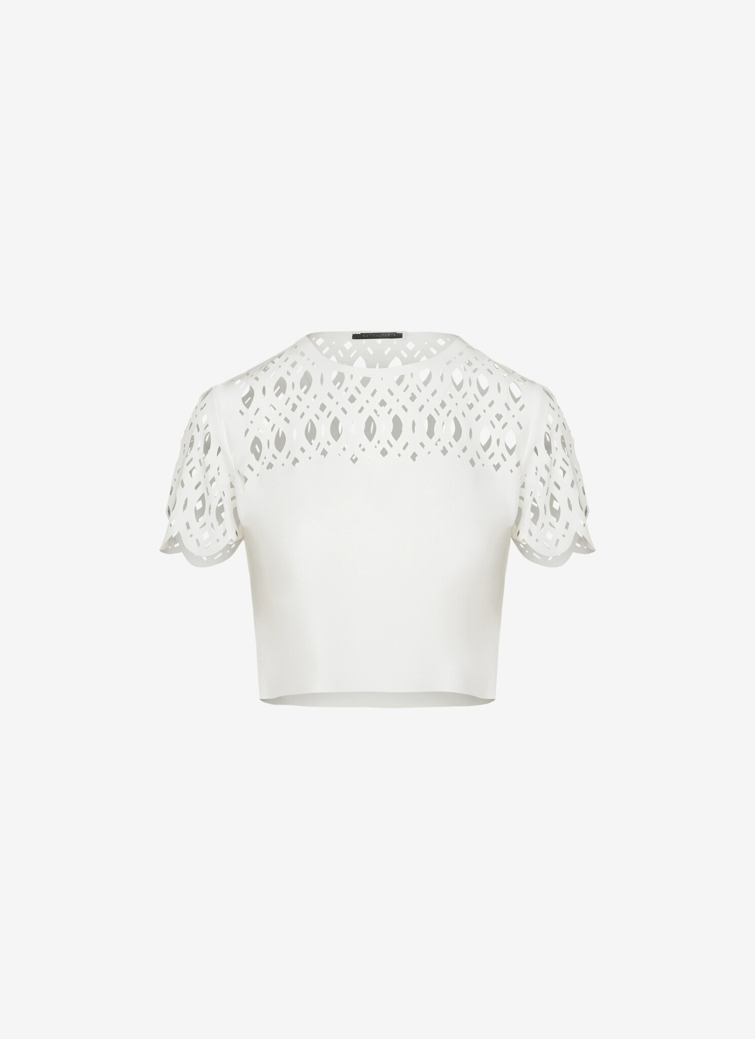 Cropped T-shirt in White