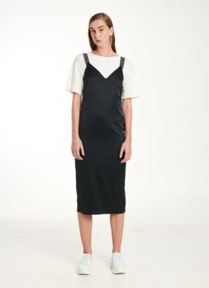 Dress In Black Satin