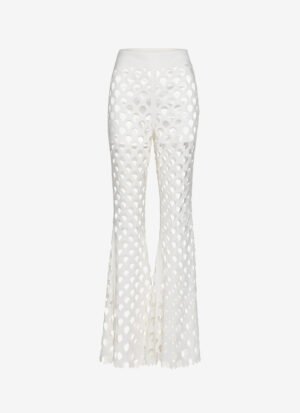 Flared Pants in White