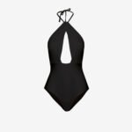 Halter Neck Bodysuit in Black