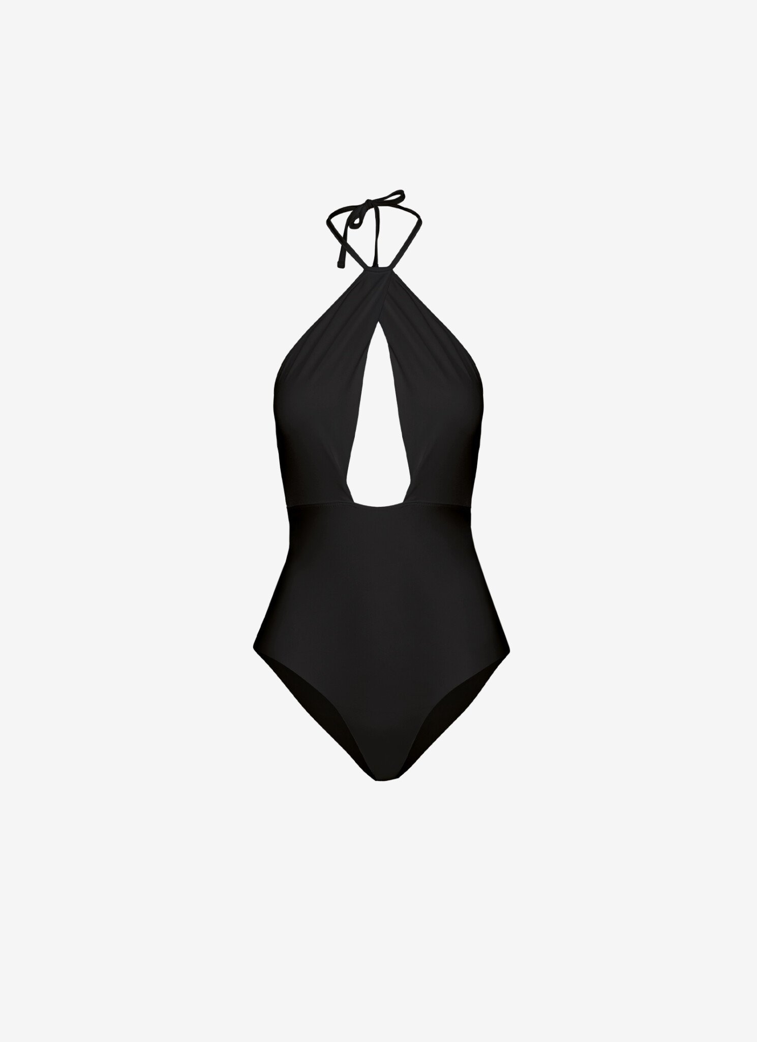 Halter Neck Bodysuit in Black