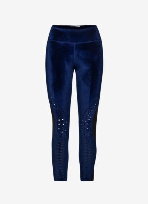 Leggings in Blue Velour