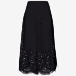 Midi Cloche Skirt in Black