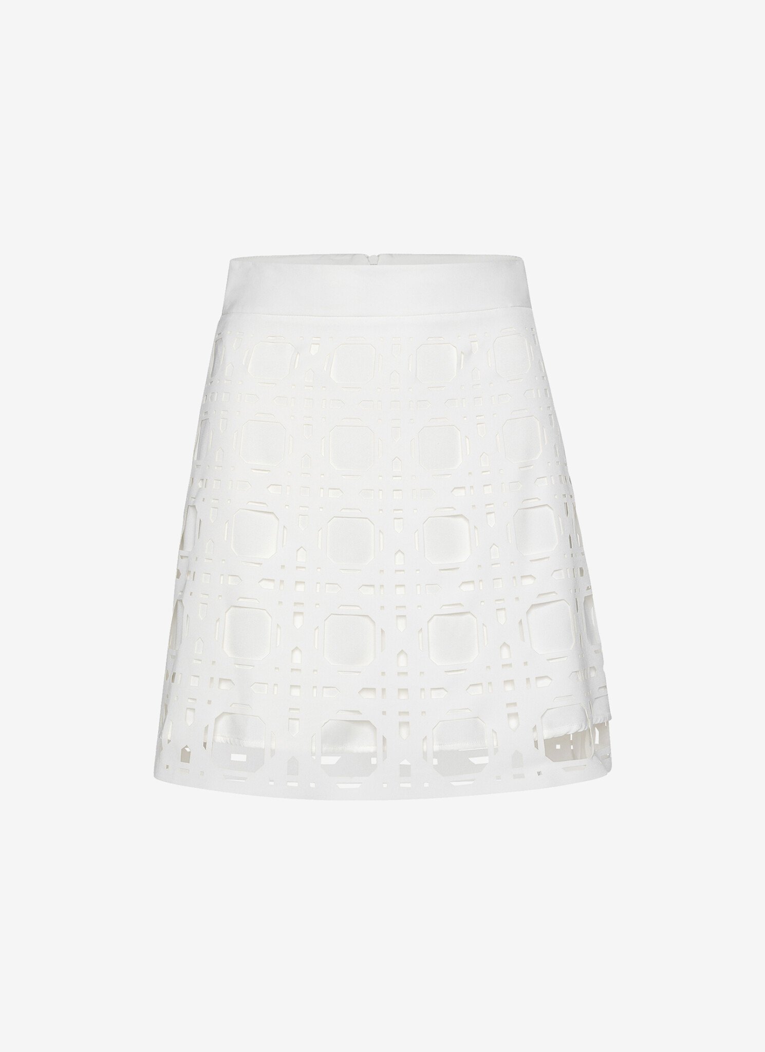 Mini A-Line Skirt in White