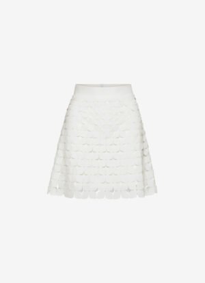 Mini A-Line Skirt in White
