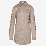 Overshirt In Taupe Suede