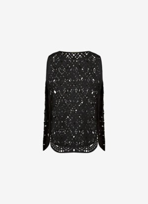 Paneled Tank Top in Black