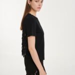 Panelled T-Shirt in Black
