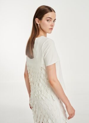 Panelled T-Shirt in White