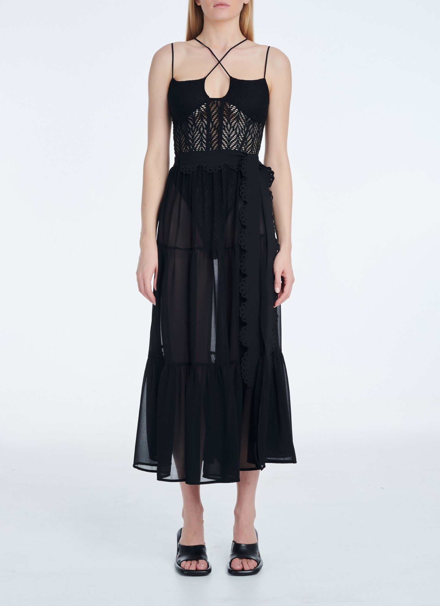 Sheer Cover-Up in Black