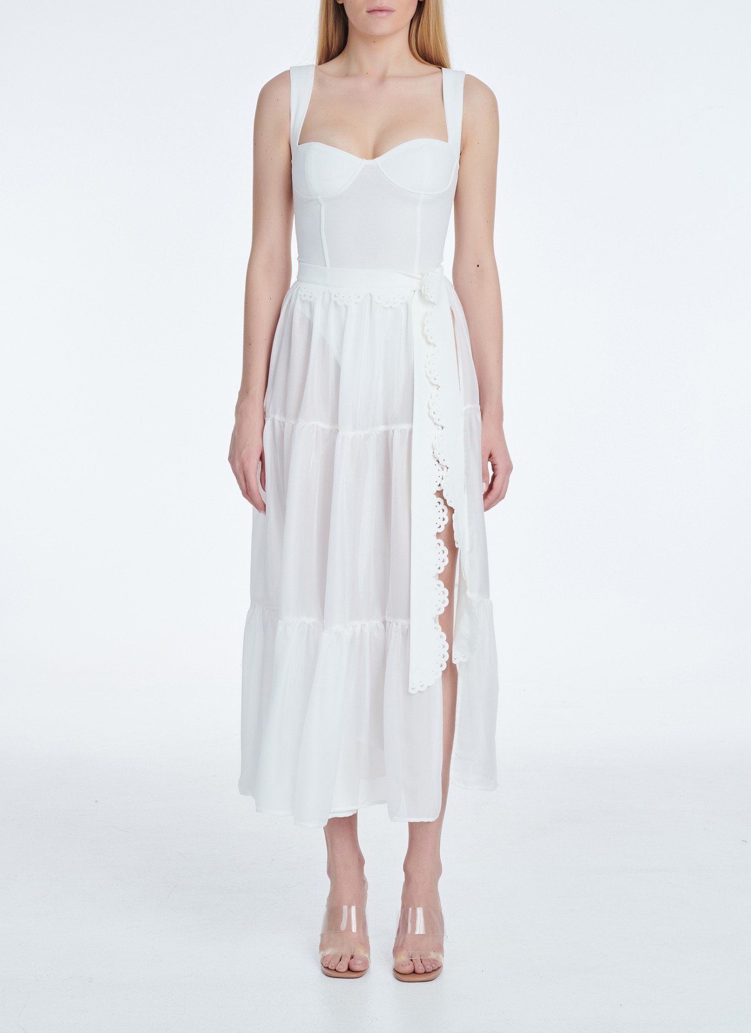 Sheer Cover-Up in White