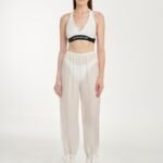 Sheer pants in White