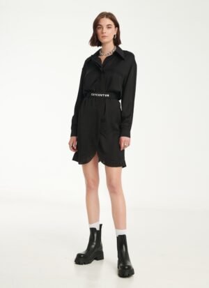 Shirtdress In Black