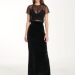 Skirt In Black Velvet