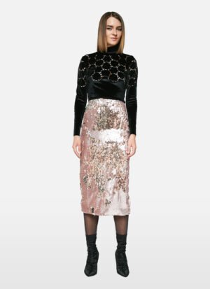 Skirt In Pink Sequin