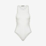 Sleeveless Bodysuit in White